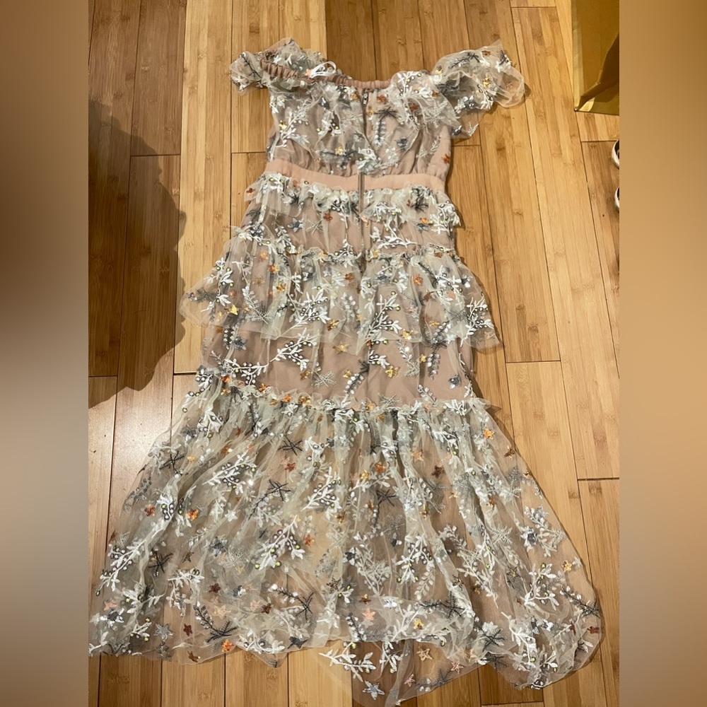 Self-Portrait star embellished tulle dress size 6